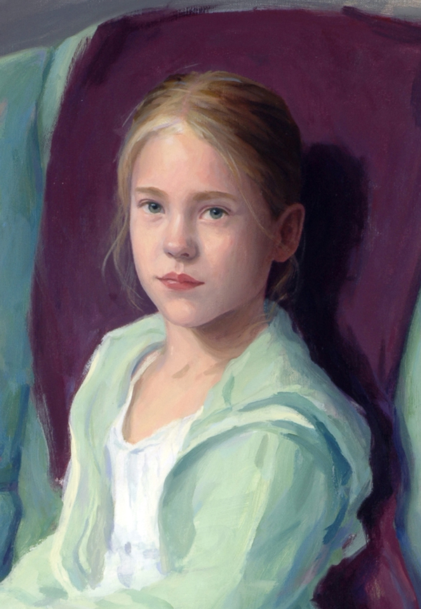 Oil Portrait of 
					a Girl 
					by Gerald P. York