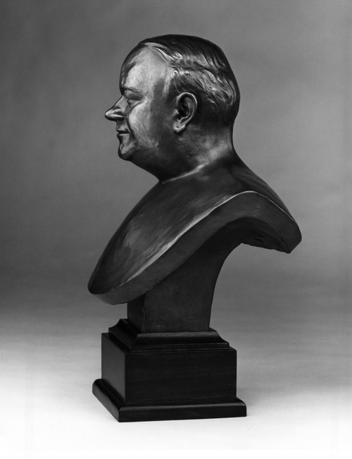 Bronze Portrait Sculpture of Sydney L. Mayer by Gerald P. York