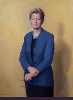 oil portrait painting of former dean of yale college by and &copy; Gerald P. York