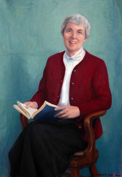 oil portrait painting of Letty Russell by and &copy; Gerald P. York
