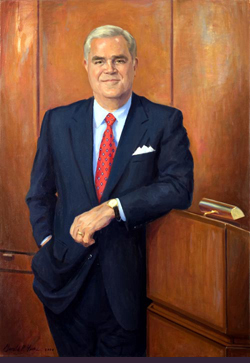 oil portrait painting of Yale New Haven Health Joe Zaccagnino by and &copy; Gerald P. York